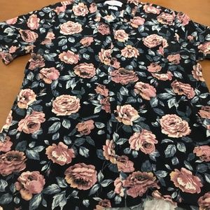 Urban Outfitters Floral Rayon Button Down